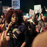 From 6:00 pm until the Ferguson grand jury’s verdict was announced at around 9:30 pm, crowds gathered and grew in number at Union Square Park.<br/>